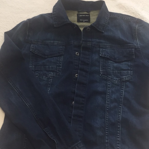 mens calvin klein jean jacket